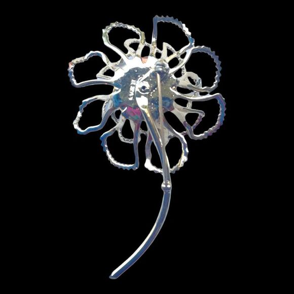 Sarah Coventry Flower Floral Brooch Pin and Earrings Vintage Jewelry Set - Picture 9 of 10